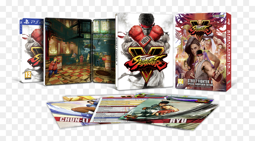 Street Fighter V Steelbook Edition, HD Png Download - ryu hadouken png