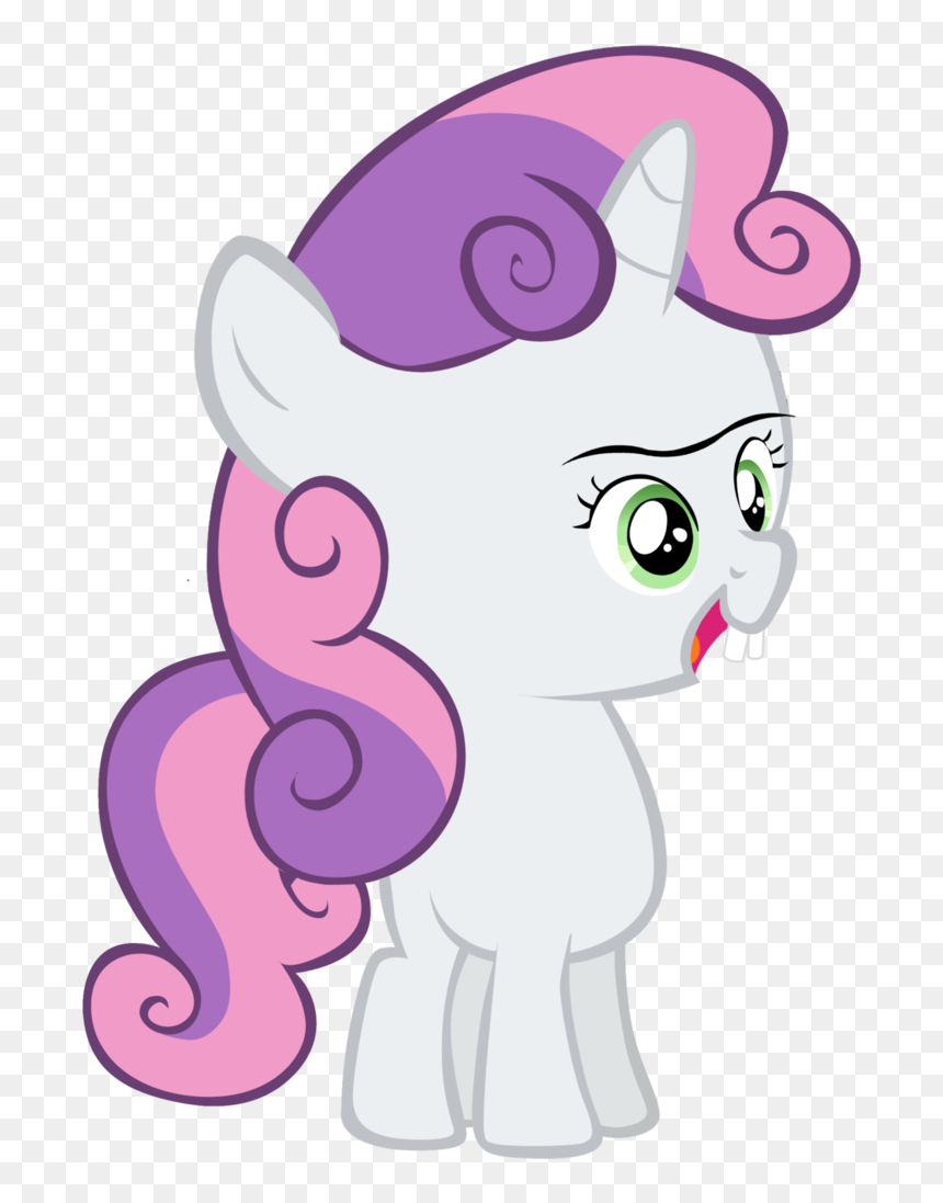 Cutie Mark Crusaders Sweetie Belle, HD Png Download - unibrow png