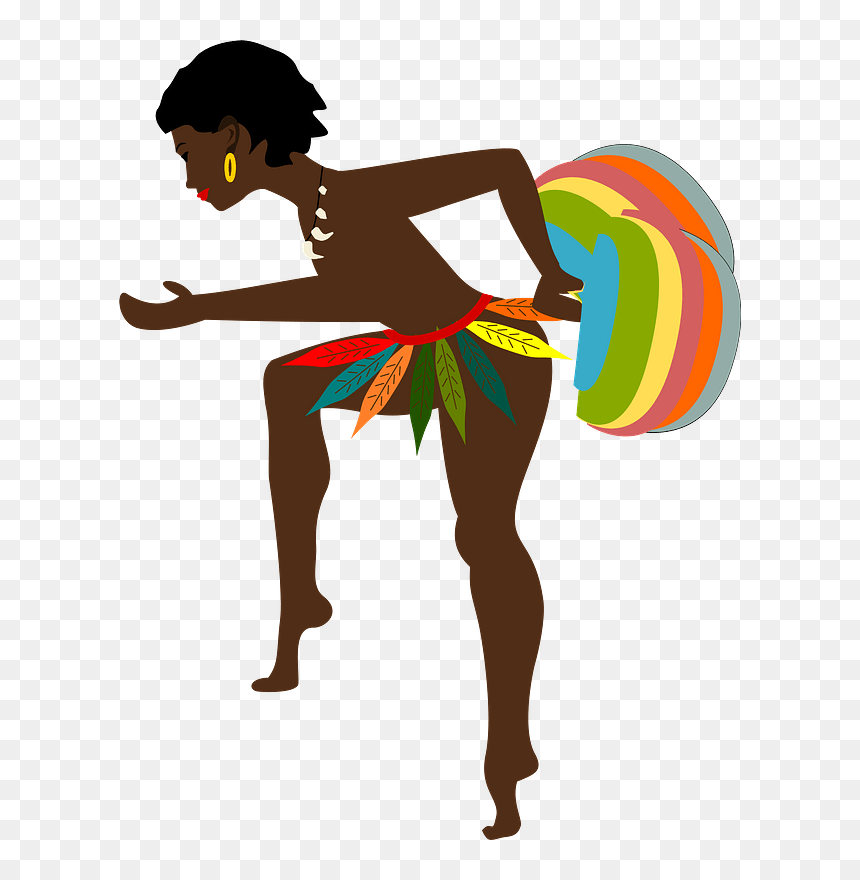 African Dancer Clipart - African Girl Dancing, HD Png Download - dancing emoji png