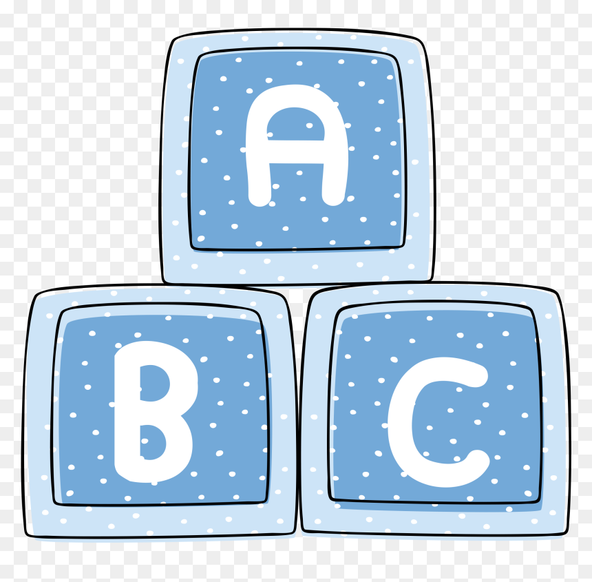 Free And Absolutely The Cutest Baby Shower Clip Art, HD Png Download - baby blocks png