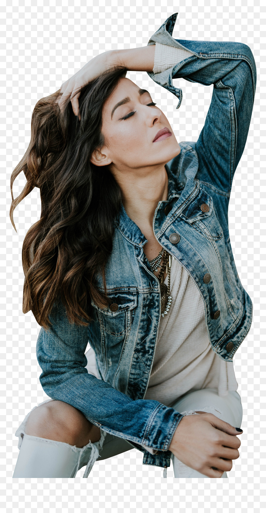 Woman Holding Her Head Transparent Background Free, HD Png Download - cool background png