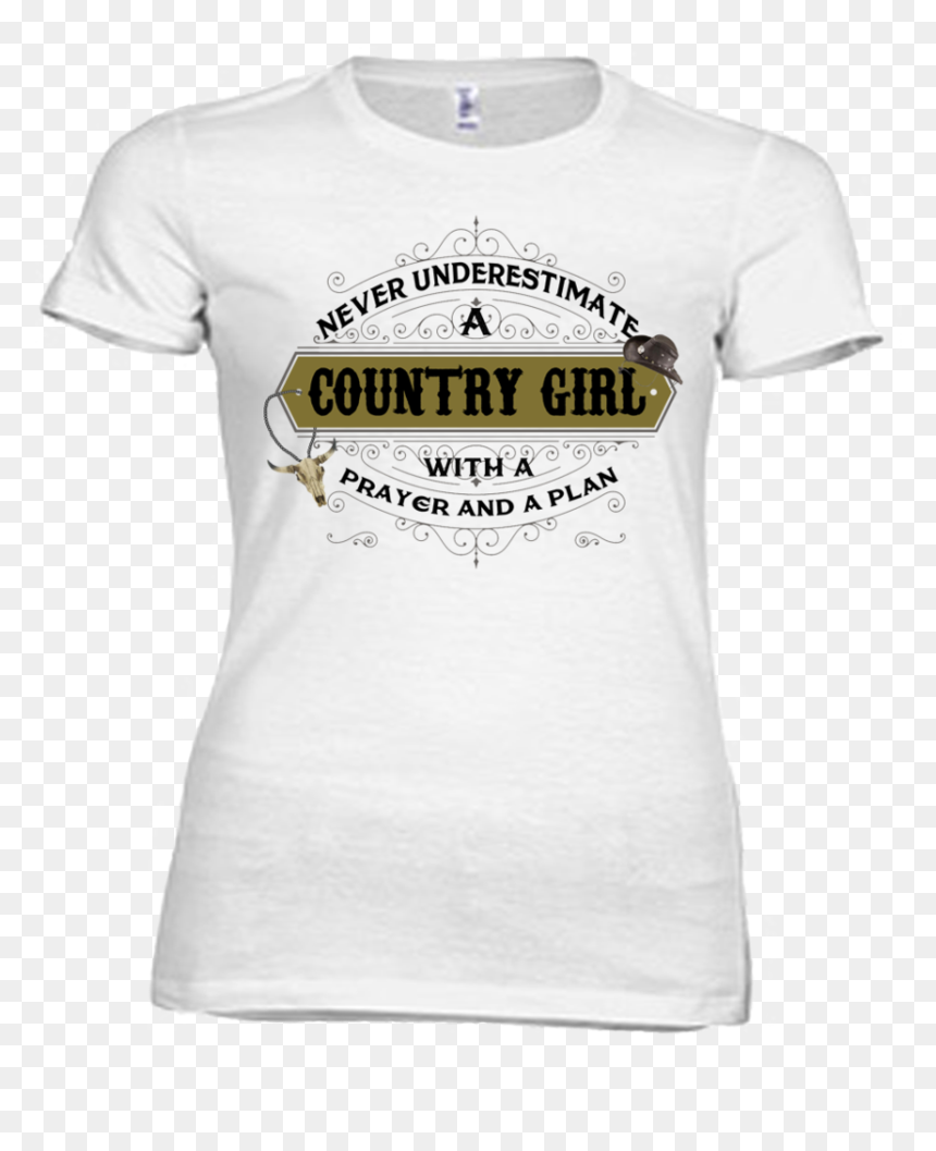 Never Underestimate A Country Girl - Active Shirt, HD Png Download - country girl png