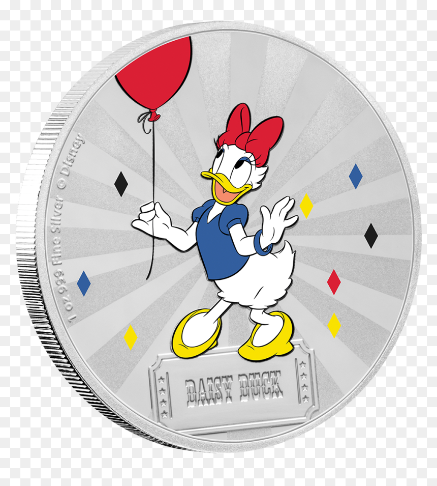 Ikniu619688 1 - Silver Coin, HD Png Download - daisy duck png