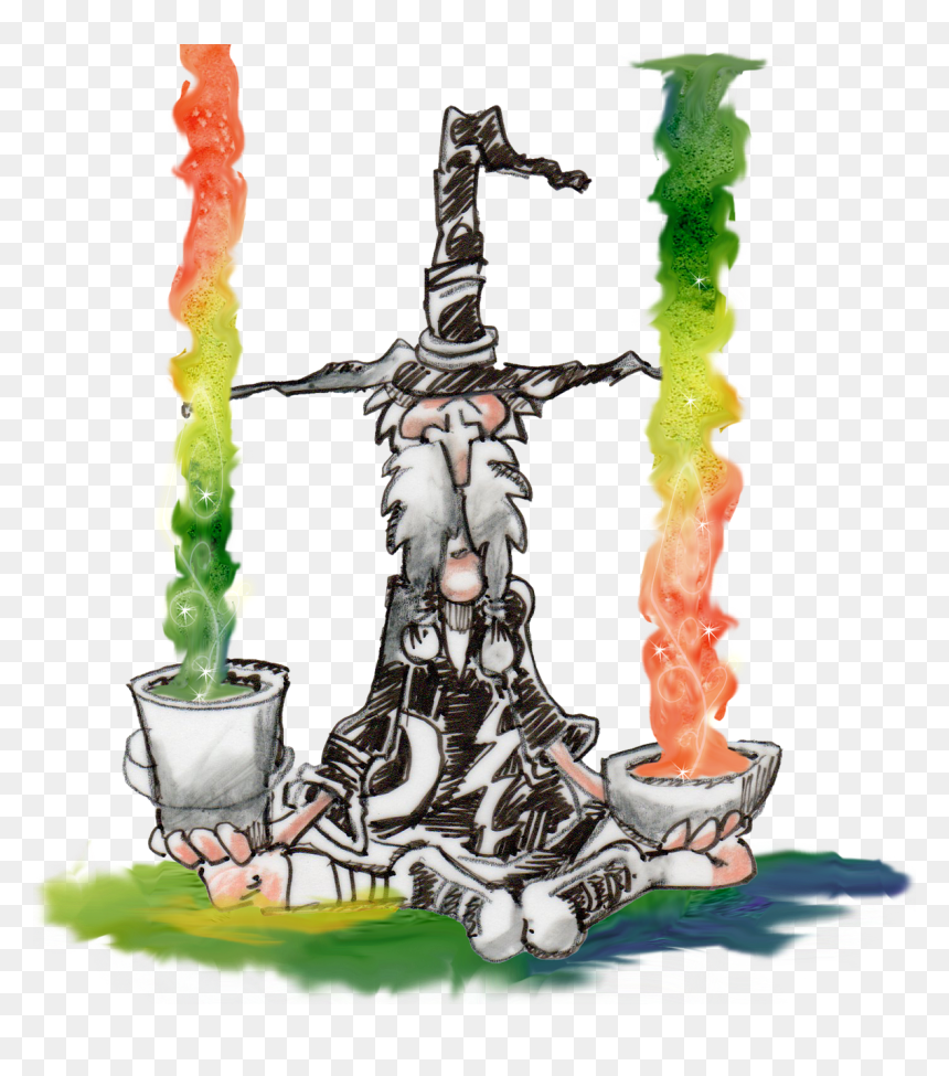 Wizard Paul Reynolds Color Free Photo - Illustration, HD Png Download - wizard staff png
