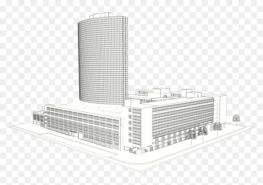 Wtc Noord - Architecture, HD Png Download - office building png
