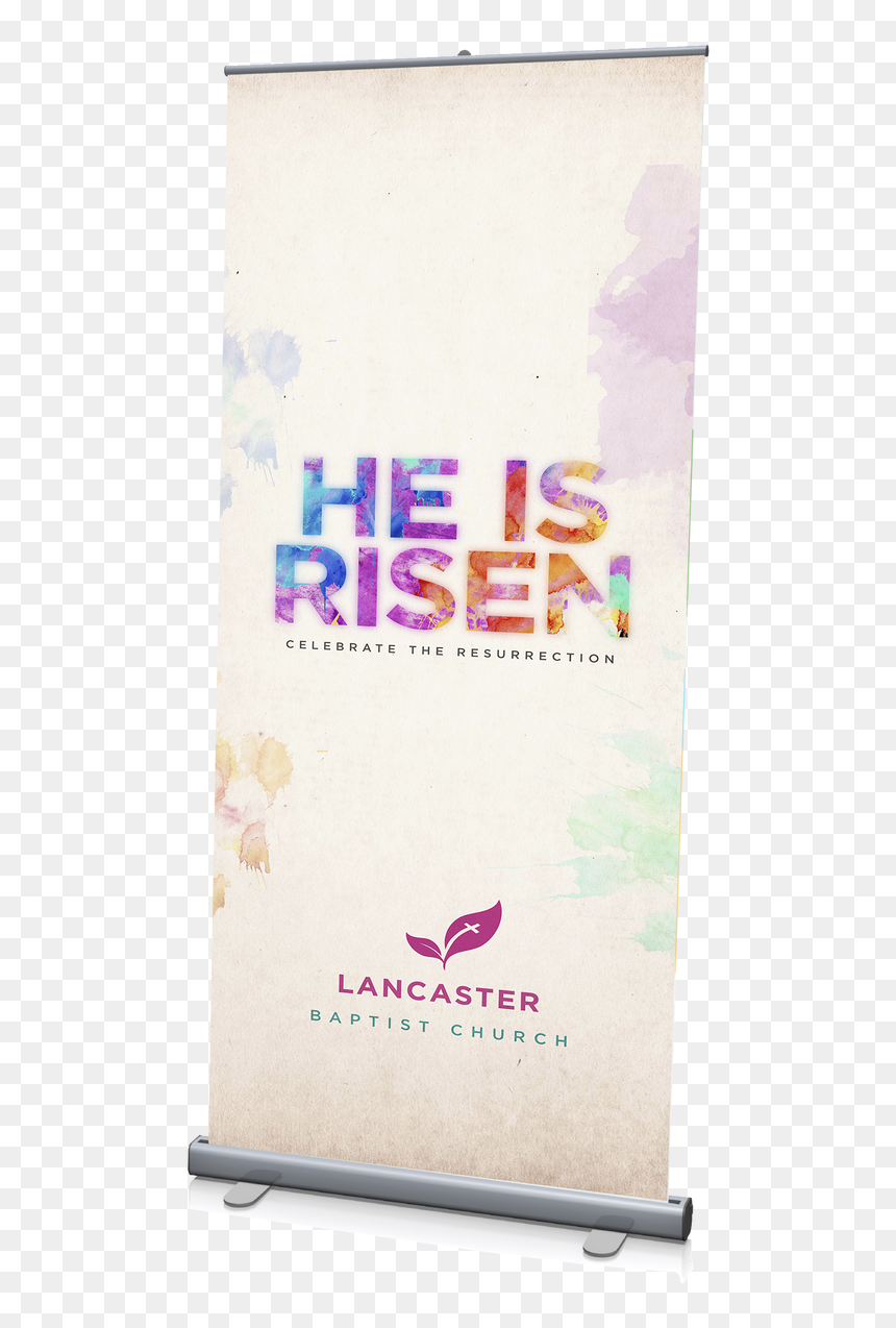 He Is Risen Banner 3"x6 - Calligraphy, HD Png Download - he is risen png