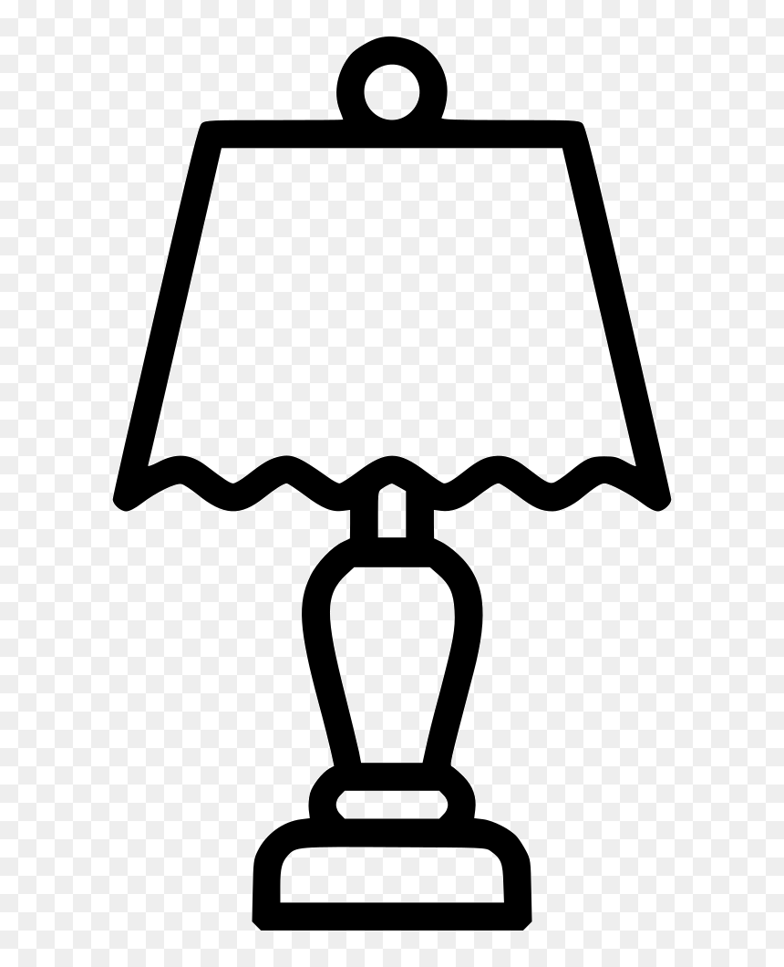 Lamp Clipart Sound Light, Lamp Sound Light Transparent - Lamp Black And White, HD Png Download - light bulb clip art png
