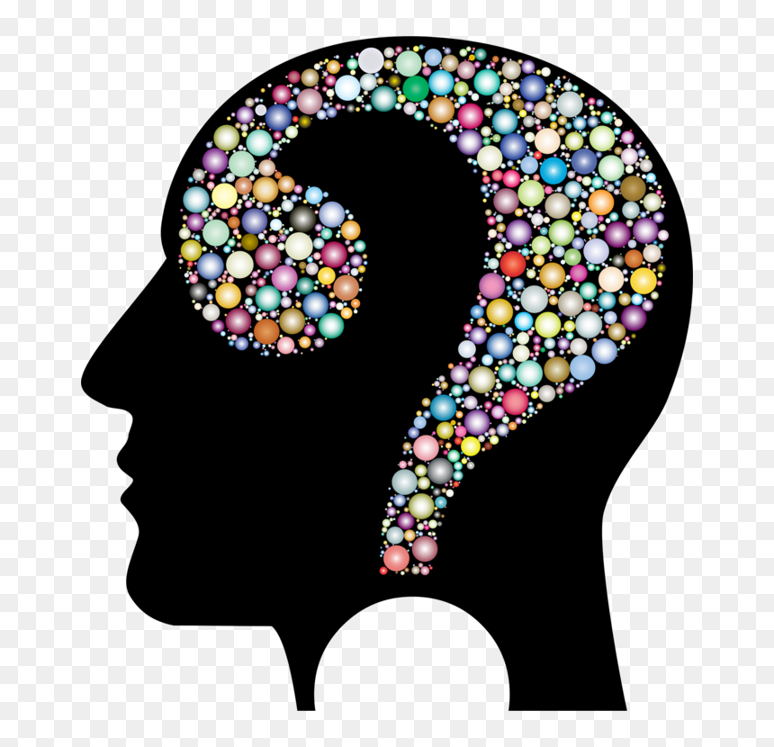 Human Head Question Face Skull - Transparent Psychology Clipart, HD Png Download - unibrow png