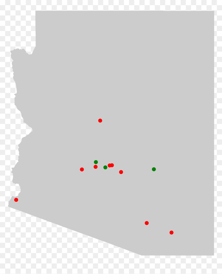 Tucson Superfund Sites Map, HD Png Download - arizona outline png