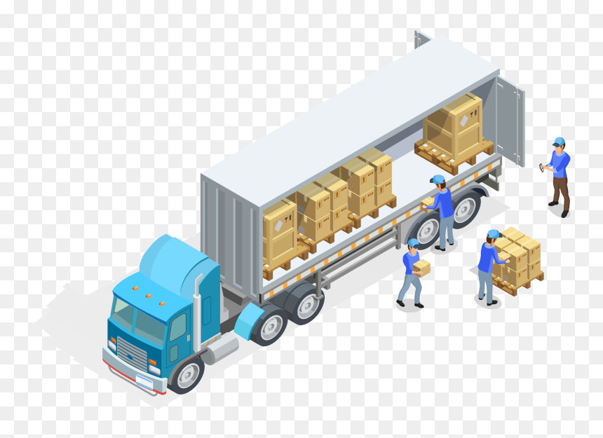 Truck, HD Png Download - 18 wheeler png