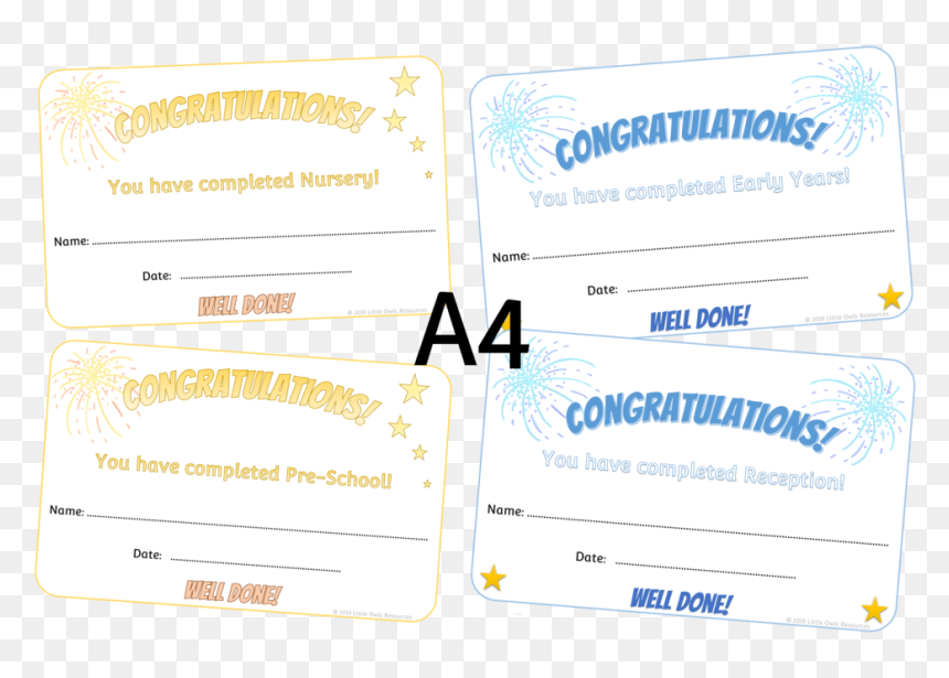 Completed Year Certificate Pack Cover, HD Png Download - certificate png