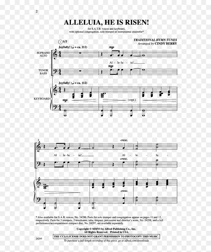 Thumbnail Alleluia, He Is Risen - Lembaga Hukum, HD Png Download - he is risen png