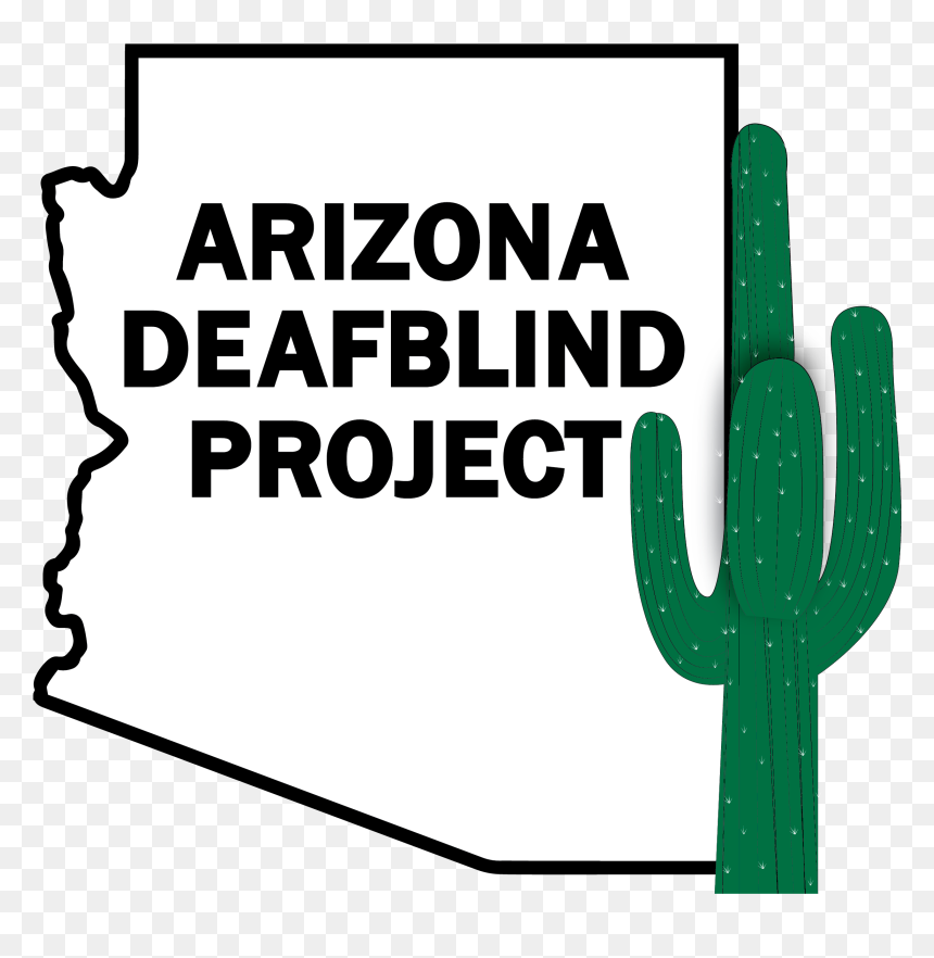 Arizona Deaf Blind Project Logo Represented By The - Line Art, HD Png Download - arizona outline png
