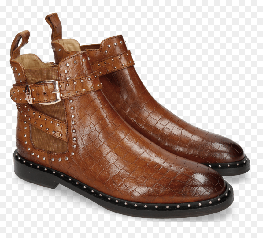 Ankle Boots Susan 68 Crock Wood Elastic Glitter Tan - Melvin Susan68, HD Png Download - rivet png