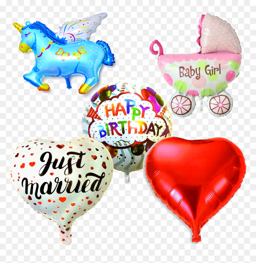 Baby Girl Balloons, HD Png Download - party streamers png