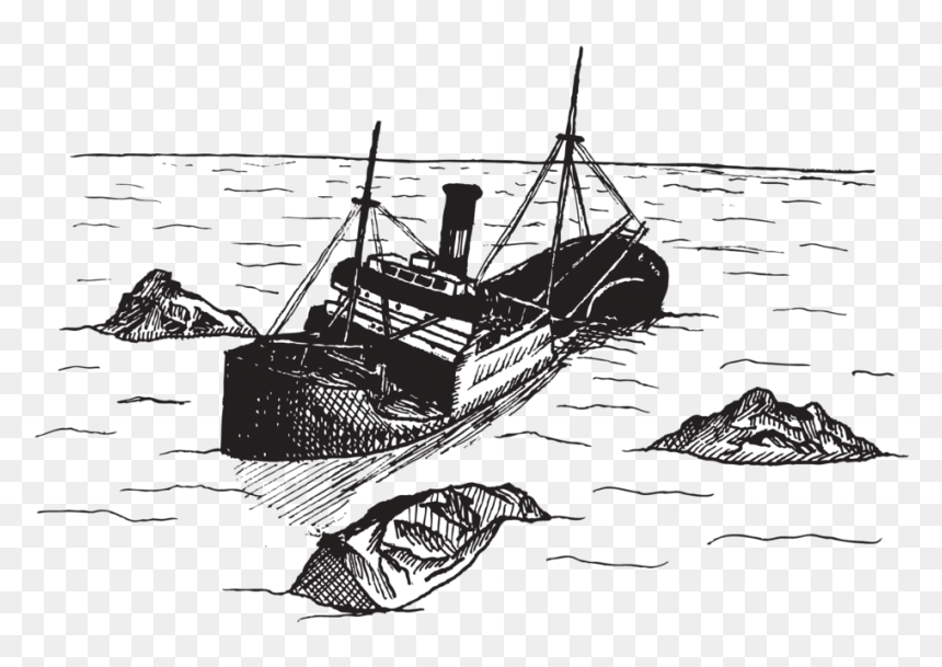 Drawing , Png Download - Illustration, Transparent Png - shipwreck png