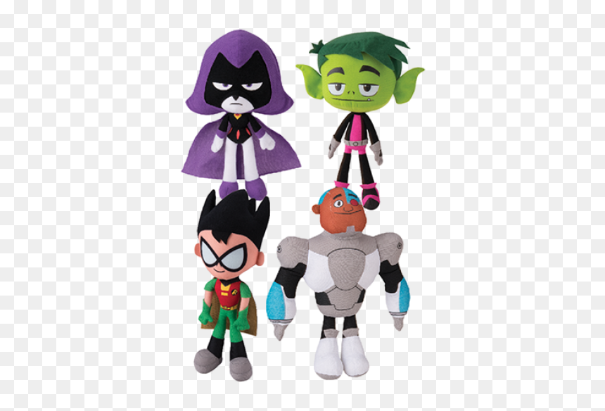 Teen Titans Go Plush Set, HD Png Download - teen titans go png