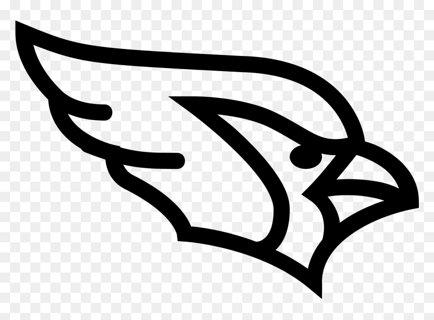 Arizona Cardinals Png Transparent Image - Arizona Cardinals Black Outline, Png Download - arizona outline png