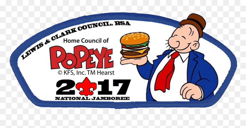 Lewis And Clark Council - Wimpy Popeye, HD Png Download - popeye png