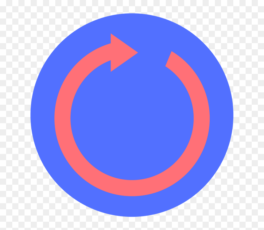 Future Interpreters Blue Circle With A Red Arrow Inside - Circle, HD Png Download - red arrow.png