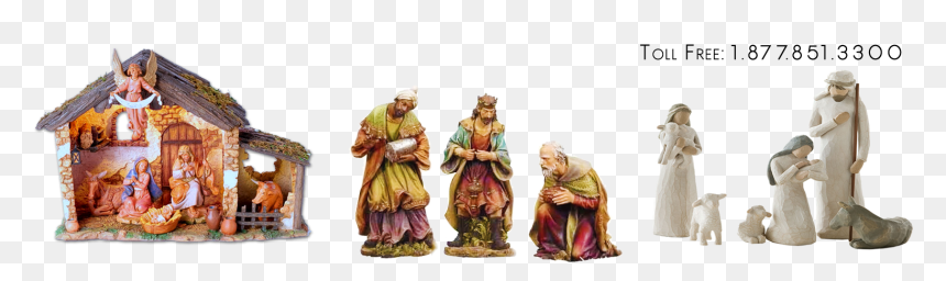 Nativity Set Store - Figurine, HD Png Download - nativity scene png