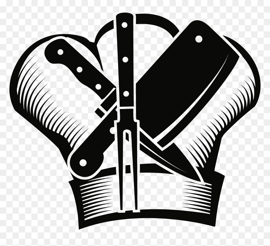 Restaurant Logo - Restaurant Logos Black And White, HD Png Download - chef knife png