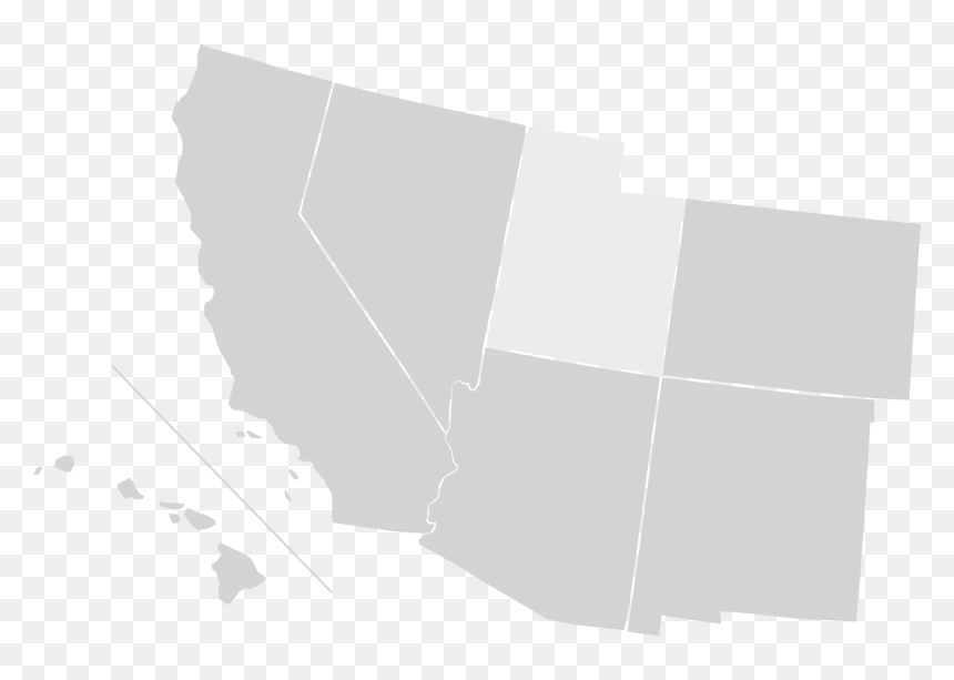 Us Southwest Temples Outline Map - Architecture, HD Png Download - arizona outline png