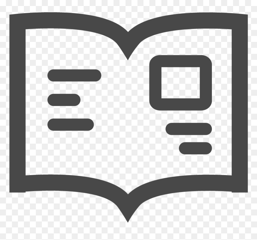 Journal Icon, HD Png Download - book outline png