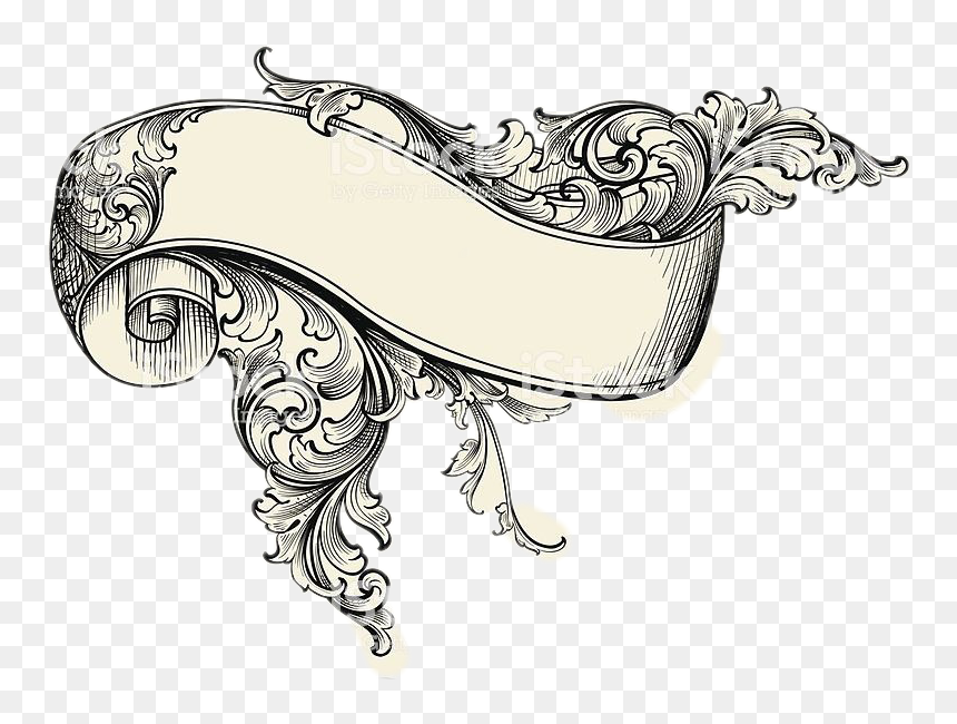 #arabesco - Scroll Ribbon, HD Png Download - arabesco png