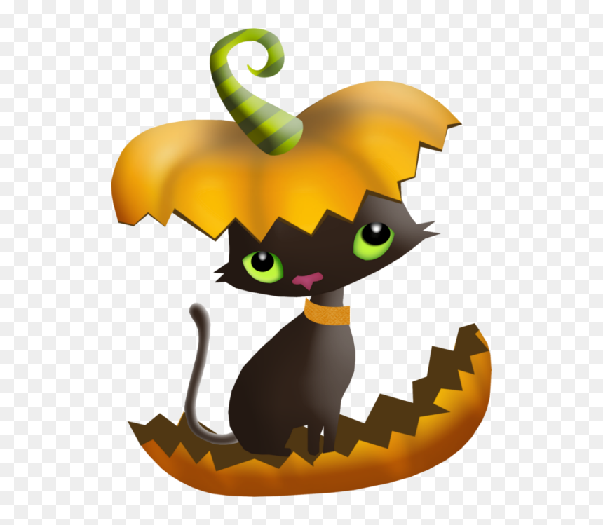 Tubes Png Halloween Cat Clipart , Png Download - Tubes Png Halloween Cat, Transparent Png - halloween cat png