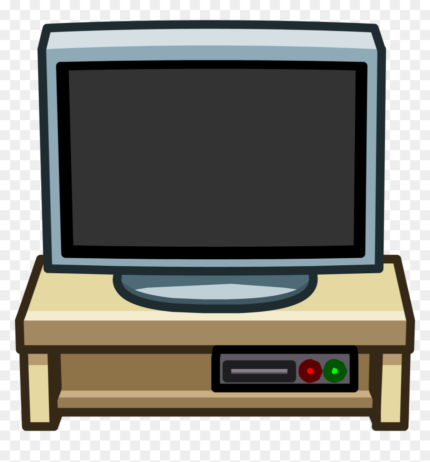 Gray Tv Stand Club Penguin Wiki Fandom Powered By Wikia - Club Penguin Furniture Tv, HD Png Download - as seen on tv png