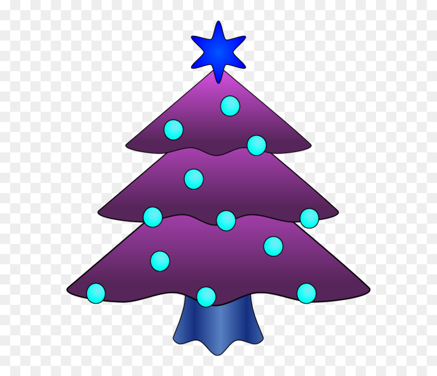 Purple Christmas Tree Clip Art - Christmas Vector Png Tree, Transparent Png - charlie brown christmas tree png
