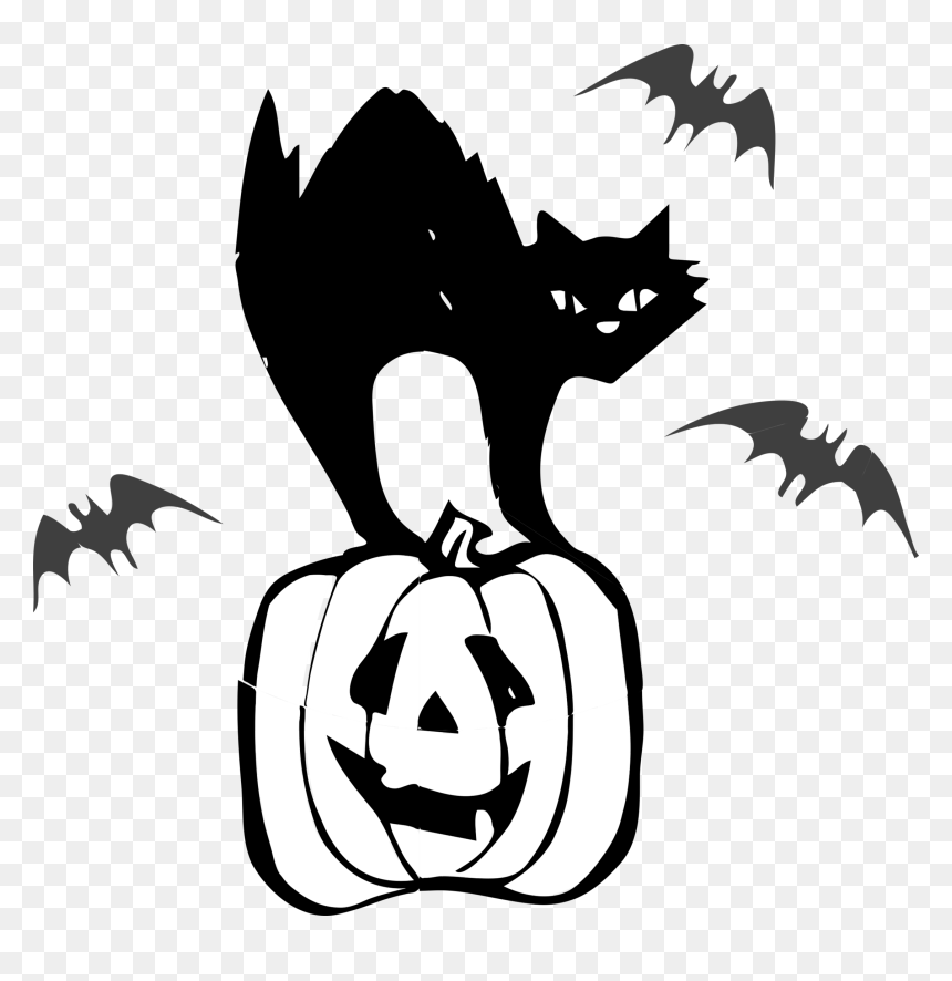 Halloween Cat Png Photo - Halloween Black Cat Clip Art, Transparent Png - halloween cat png