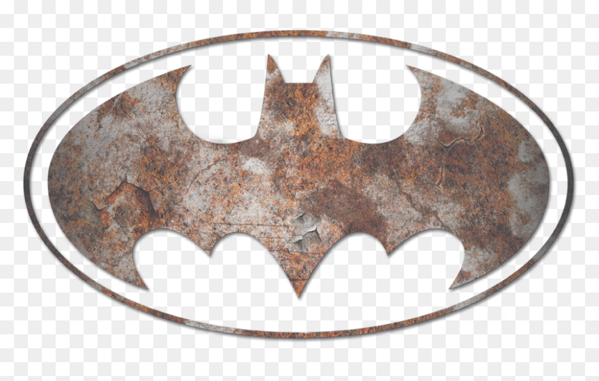 Batman Heavy Rust Logo Juniors T-shirt - Batman Logo, HD Png Download - batman signal png