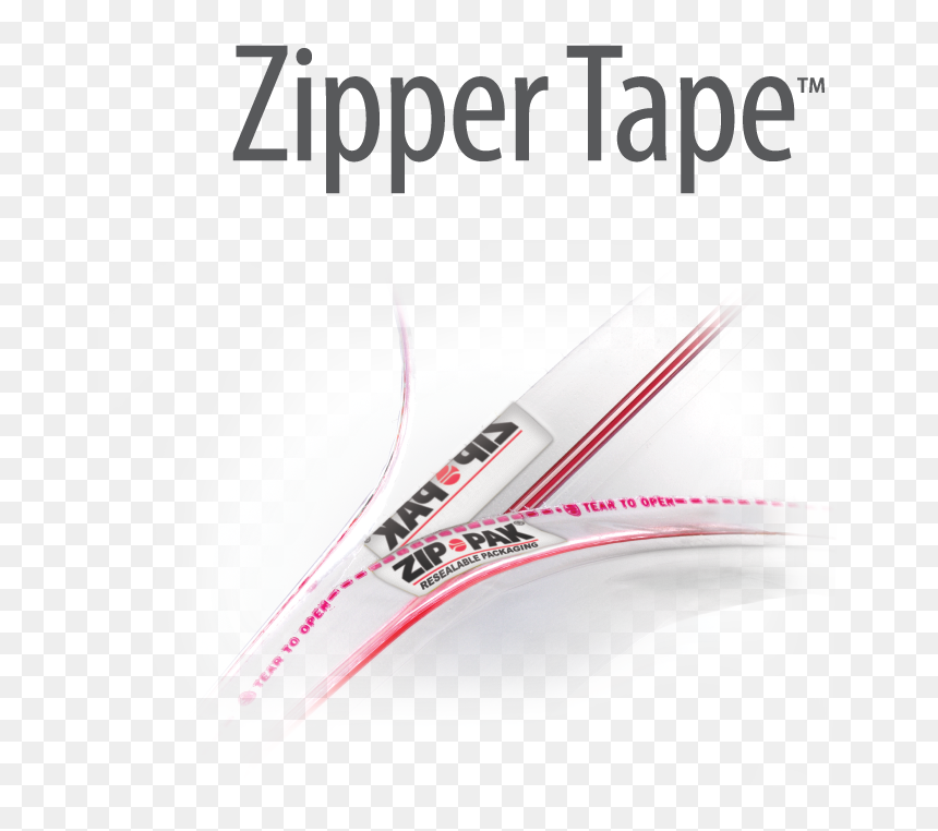 Zip-pak Zipper Tape Image - Buch Cover, HD Png Download - open zipper png