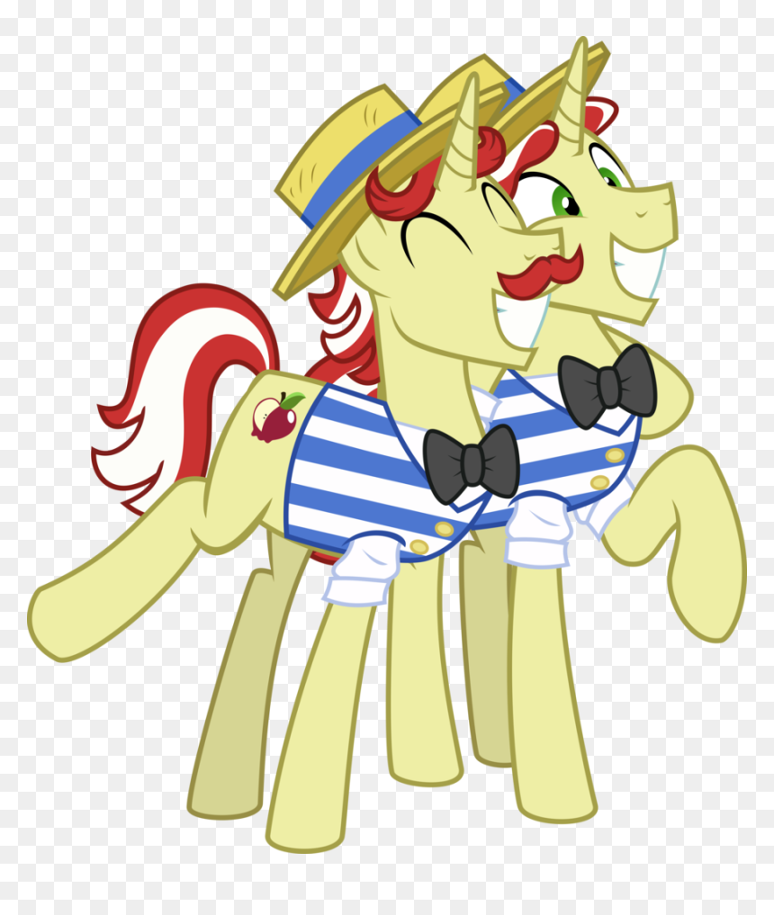 Sollace, Bow Ties, Clothes, Cute, Duo, Facial Hair, - Cartoon, HD Png Download - facial hair png