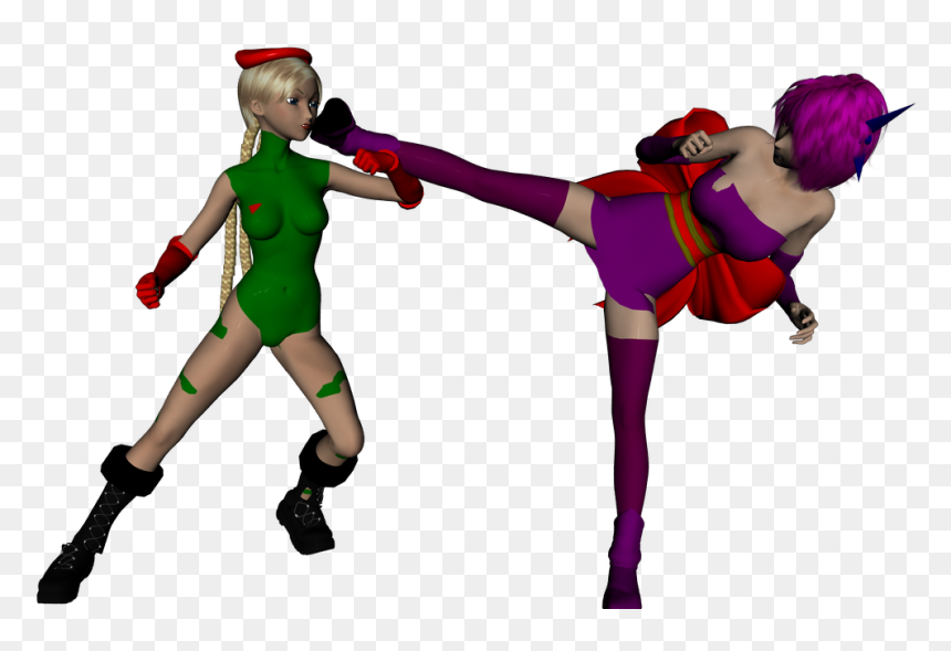 Old Cammy And Ayane Models Fighting Photo Cammy Vs - Cartoon, HD Png Download - cammy png