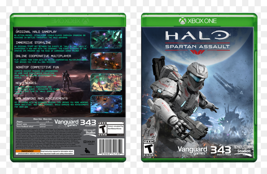 Spartan Assault Box Cover - Halo Spartan Assault Case, HD Png Download - halo spartan png