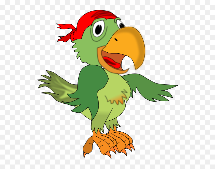 Transparent Meeting Clip Art - Pirate Parrot Transparent, HD Png Download - pirate parrot png