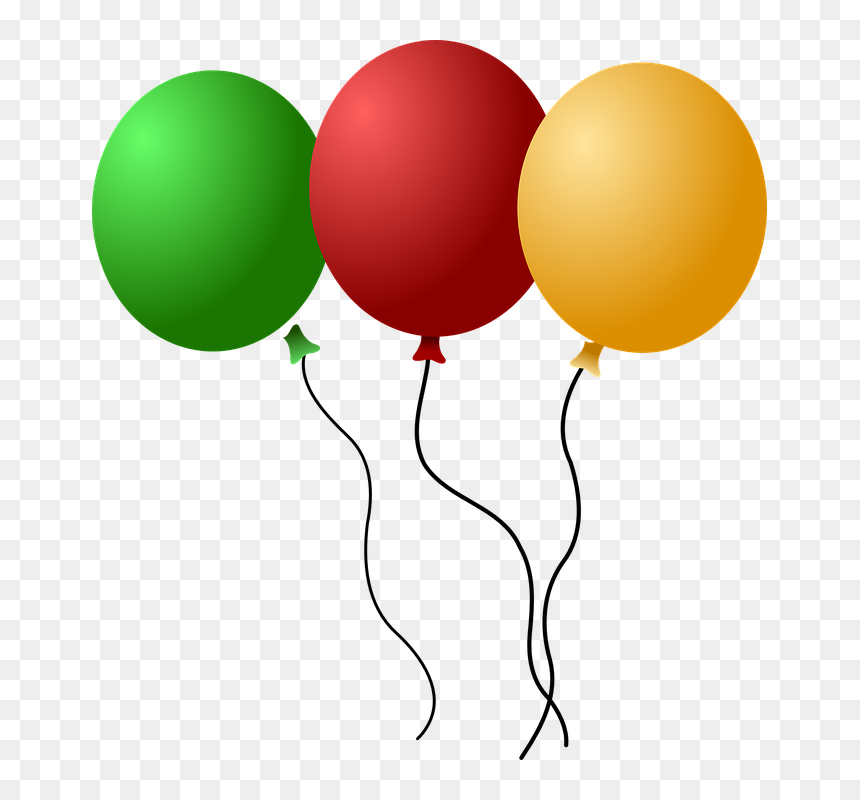 Balloons Clip Art, HD Png Download - party streamers png