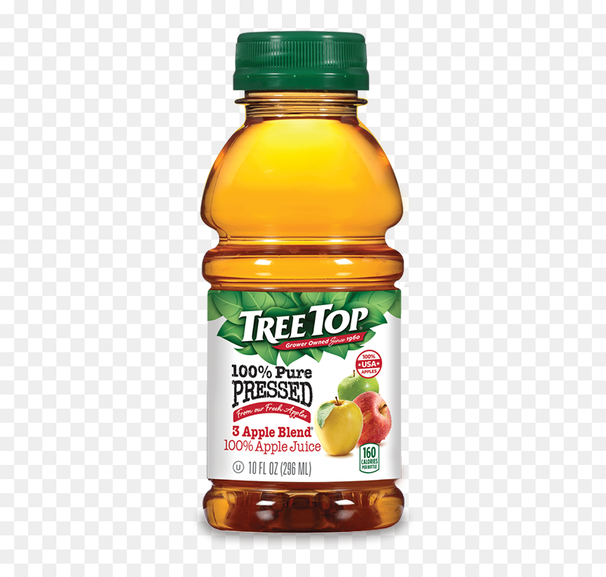3 Apple Blend Pure Pressed Juice 10oz - Apple Juice Png, Transparent Png - apple juice png