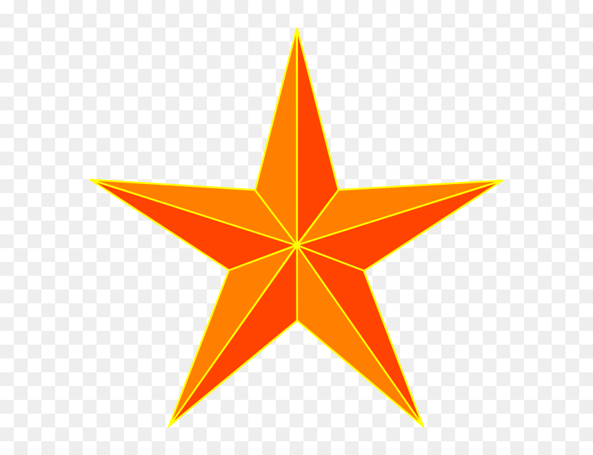 Star Clip Art At - 2019 Photo Frame Christmas Ornaments, HD Png Download - orange star png