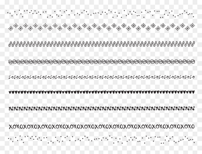 Monochrome, HD Png Download - stars border png