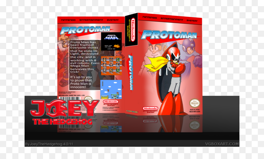 Proto Man Box Art Cover - Proto Man Box Art, HD Png Download - protoman png