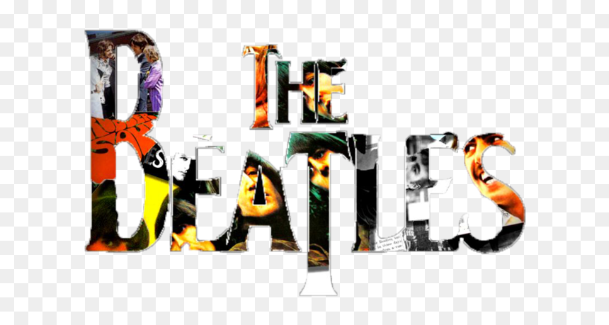 Beatles Logo Collage By Illta - Illustration, HD Png Download - the beatles logo png
