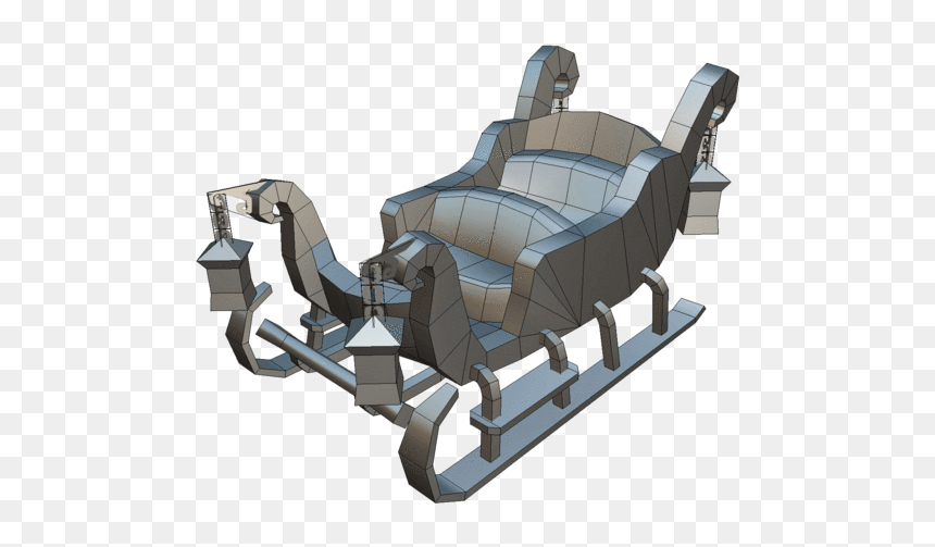 Luge, HD Png Download - santa's sleigh png