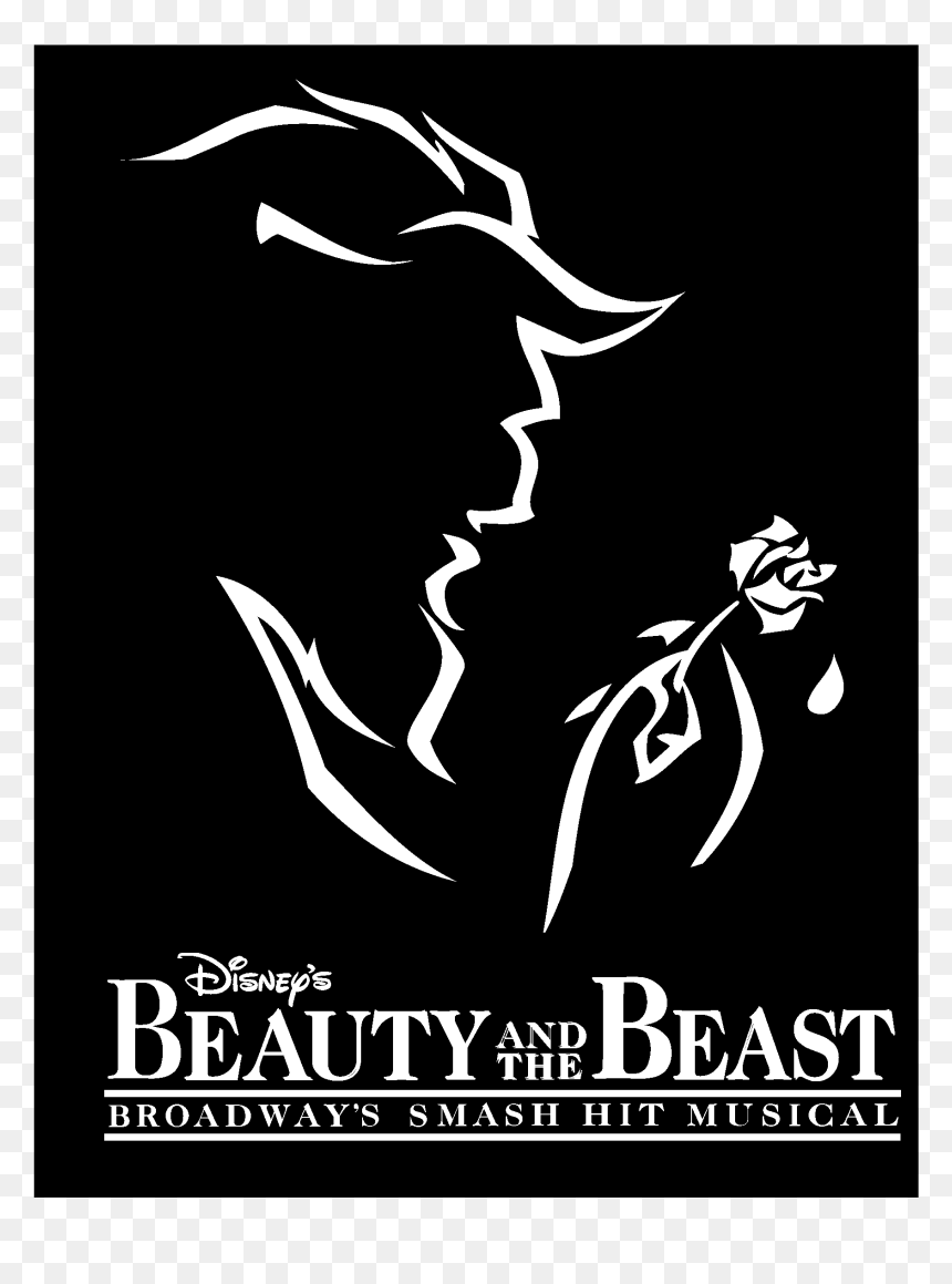Beauty And The Beast Broadway Musical Poster, HD Png Download - beauty and the beast logo png