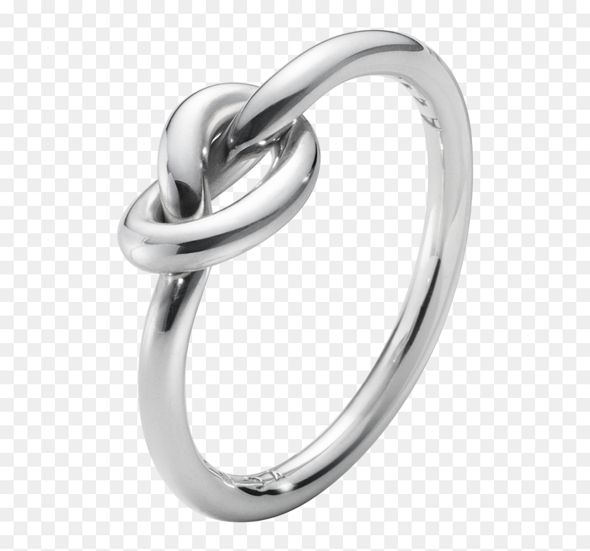 Georg Jensen Silver Love Knot Ring - Georg Jensen Love Knot Ring, HD Png Download - ring emoji png