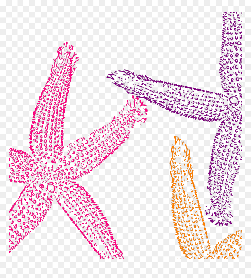 Starfish Prints Svg Clip Arts - Fish Clip Art, HD Png Download - starfish clipart png