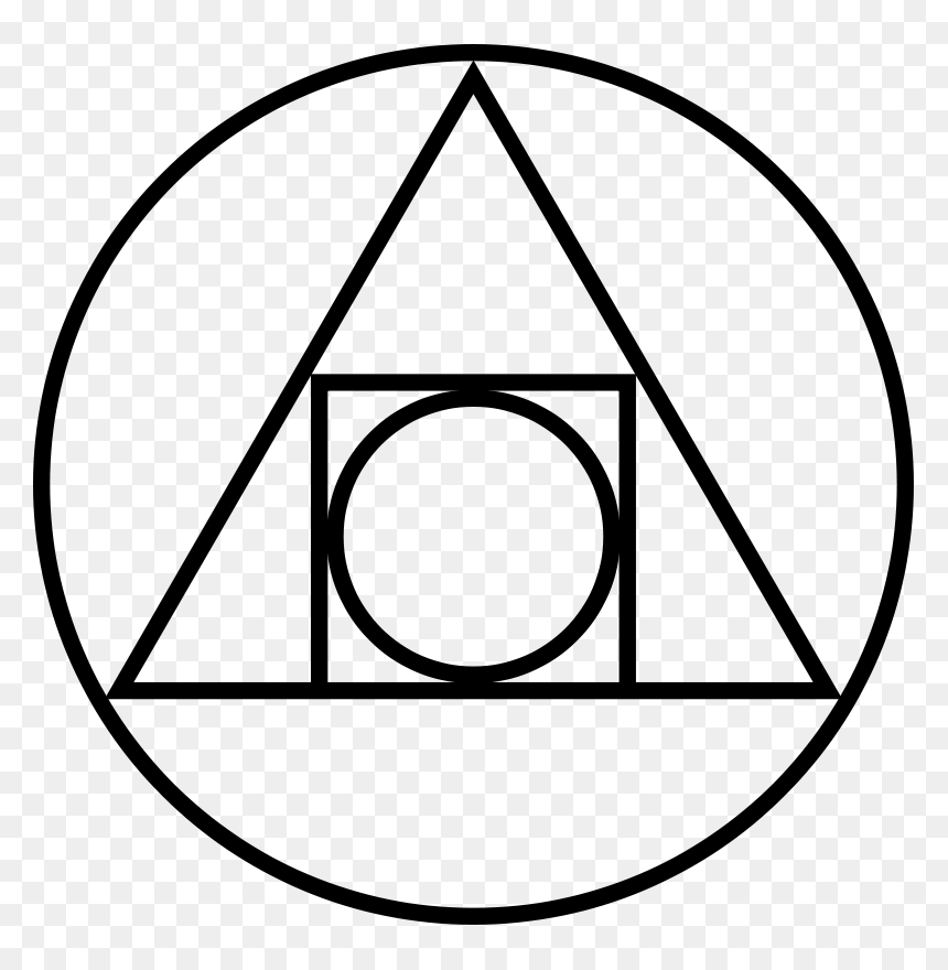 The Squared Circle, A Symbol Of The Philosopher’s Stone, - Alchemy Symbols Philosopher's Stone, HD Png Download - herbert the pervert png
